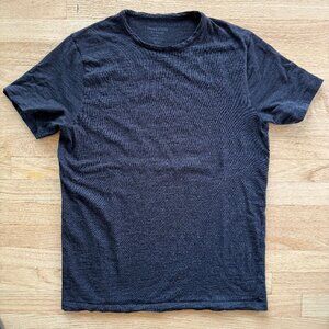 Taylor Stitch Merino Tee in Heather Black